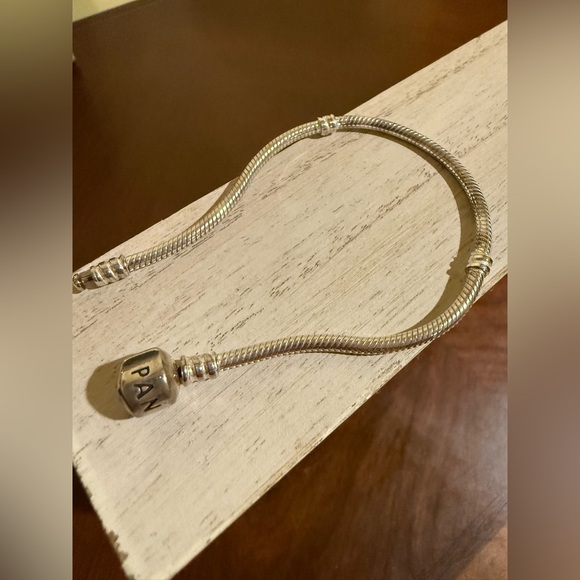 Pandora Silver Bracelet with Black Charm - Picture 2 of 2